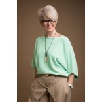 Oversize svetr BRIDGET Azurově modrá – Zboží Mobilmania