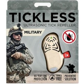 Tickless ultrazvukový odpuzovač klíšťat MILITARY beige