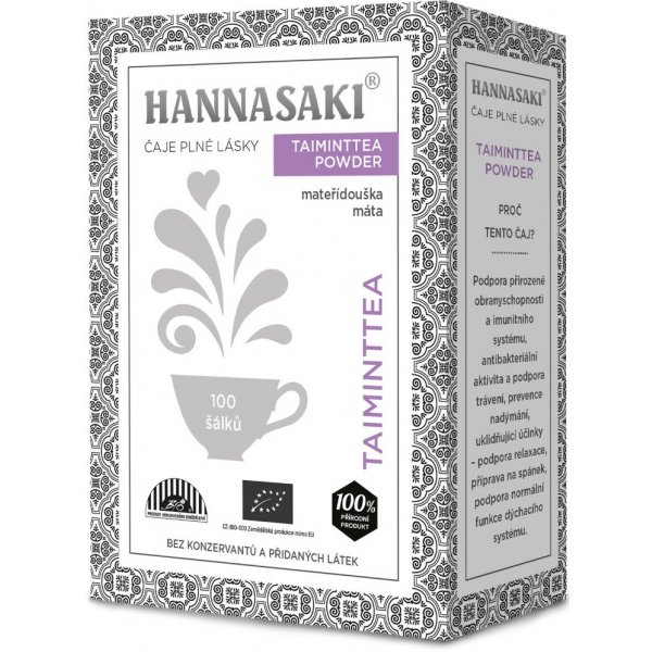 Čaj Hannasaki Taiminttea powder sypaný čaj 50 g