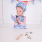 Bigjigs Toys set pro šéfkuchaře modrý – Sleviste.cz