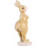 Dekorace králíček s růžovým vajíčkem - 5*6*13 cm - Clayre & Eef – Hledejceny.cz