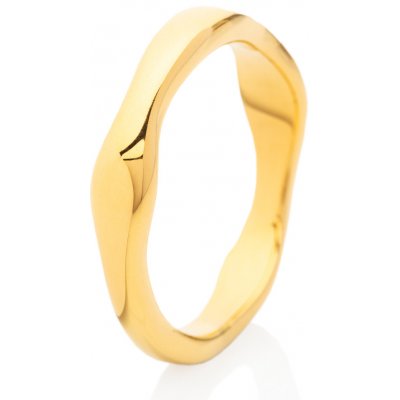 Franco Bene Nepravidelný prsten pozlacený 125 – Zbozi.Blesk.cz