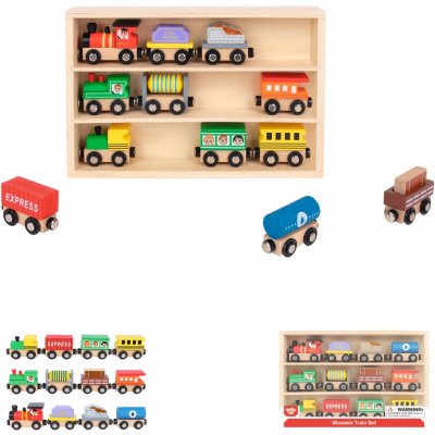 Tooky Toy vláčky set 12 ks – Zboží Mobilmania