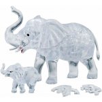 HCM KINZEL 3D Crystal puzzle Slon s mládětem 46 ks – Zboží Dáma