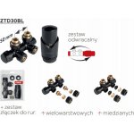 Novaservis Sada na otopná tělesa se středovým připojením, rohová ZTD30BL – Zboží Mobilmania