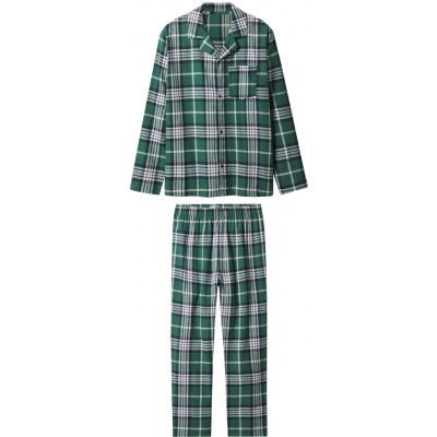 esmara Men pánské flanelové pyžamo zelená – Zboží Dáma