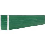 VidaXL Vyvýšený záhon pozinkovaná ocel 320 x 40 x 45 cm zelený – Zboží Dáma