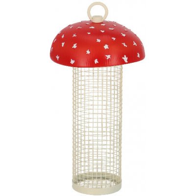 Esschert Design Krmítko pro ptáčky na oříšky Muchomůrka závěsné 13 x 13 x 25 cm – Hledejceny.cz