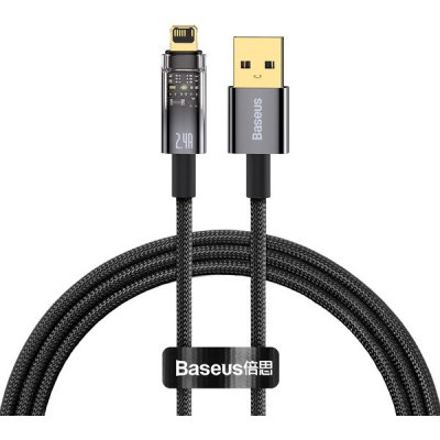 Baseus CATS000401 Explorer Series, USB Lightning pro iPhone 5 6 7 8 X iPad 2,4A, 1m