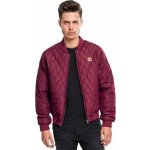Urban Classics Diamond Quilt Nylon jacket burgundy – Zboží Mobilmania
