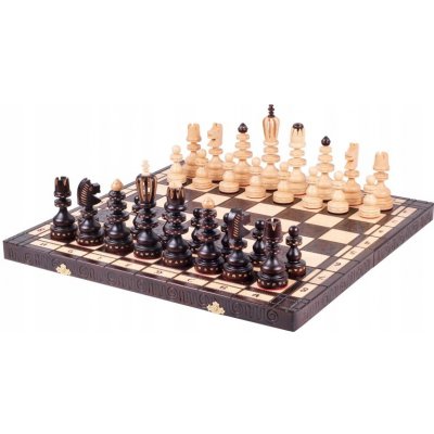 Římské dřevěné šachy - krásně vyřezávané Sunrise Chess & Games – Hledejceny.cz