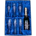 CRYSTAL Bohemia ONTE Sekt Demi Sec se skleničkami Kometa Sampus broušených skleniček 6 x 150 ml – Zboží Mobilmania