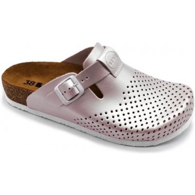 Leon Evridiki dámská zdravotní korková pracovní obuv perlová – Zboží Mobilmania