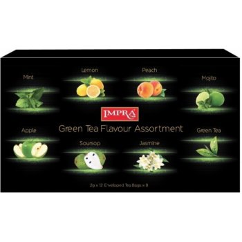 Impra Green Tea Flavour Assortment kolekce zeleného porcovaného čaje 192 g