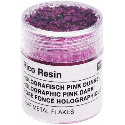 Rico Design GmbH & Co.KG Rico Design Metalické vločky do pryskyřice - holografické tmavě růžové – Hledejceny.cz
