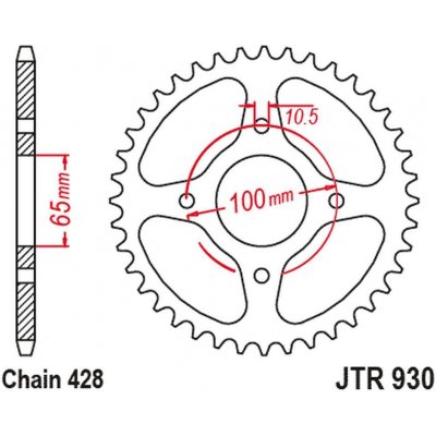 JT Sprockets JTR 930-48 | Zboží Auto