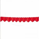 Papírová girlanda Srdce O18cm x 4m [ ] – Zboží Dáma