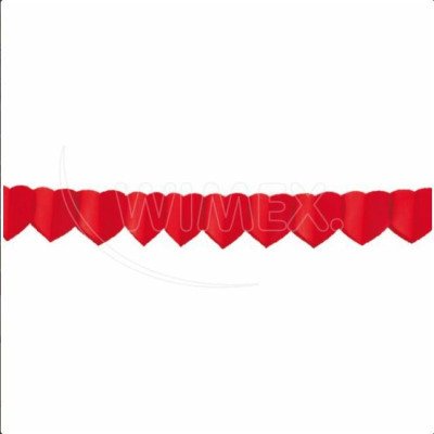 Papírová girlanda Srdce O18cm x 4m [ ] – Zboží Dáma
