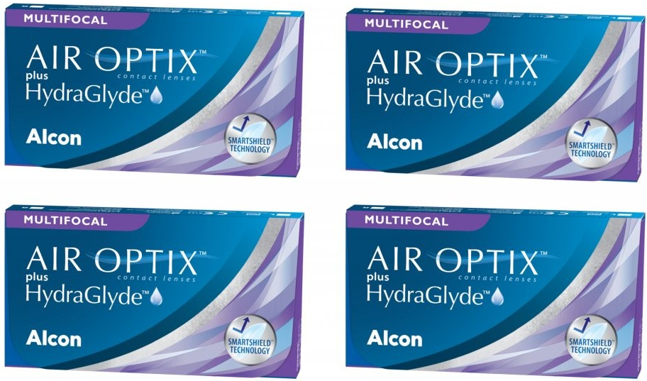 Alcon Air Optix Plus Hydraglyde Multifocal 6 čoček balení 3+1 zdarma