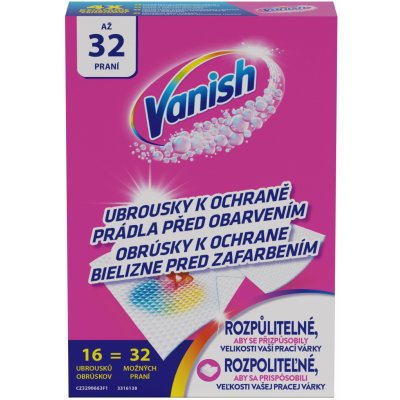 Vanish Ubrousky na praní zachycující barvivo 16 ks – Zbozi.Blesk.cz