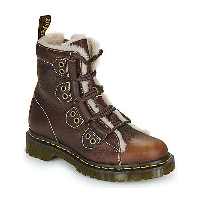 Dr. Martens 1460 Lace to Toe Boot Dark Brown Grizzly Hnědá – Zbozi.Blesk.cz