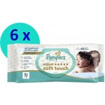 Pampers Aqua Soft Touch čistící ubrousky 6 x 60 ks – Sleviste.cz