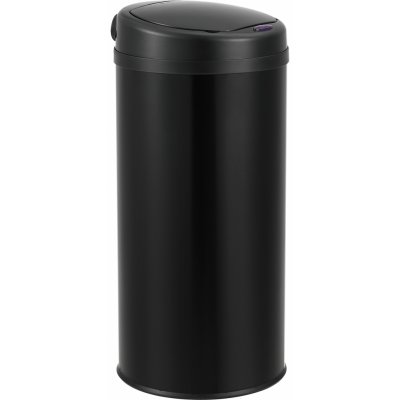 en.casa® Sensor Bin 4 nerezová ocel černý