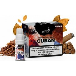 WAY to Vape 4Pack Cuban 4 x 10 ml 3 mg