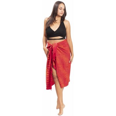 Sarong BALI BATIK červený XIII. – Sleviste.cz
