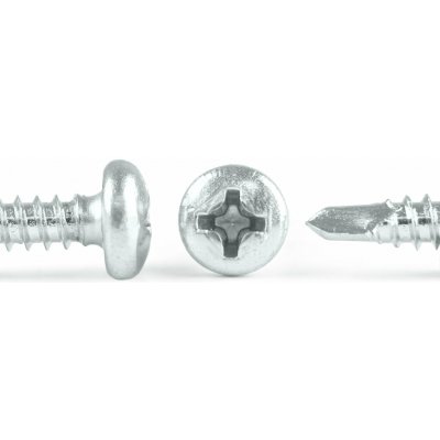 Šroub do plechu ZnB TEX, půlkulatá hlava, DIN 7504N - 3.5x9.5 – Zboží Mobilmania