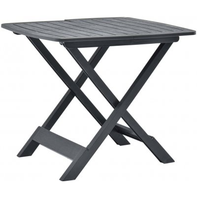 OMAXI 859750 Skládací zahradní stůl antracitový 79 x 72 x 70 cm plast – Hledejceny.cz