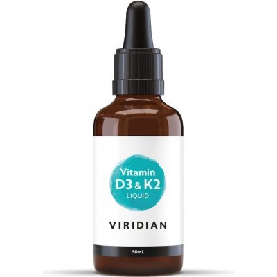 Viridian nutrition Vitamin D3 and K2 liquid 50 ml – Hledejceny.cz