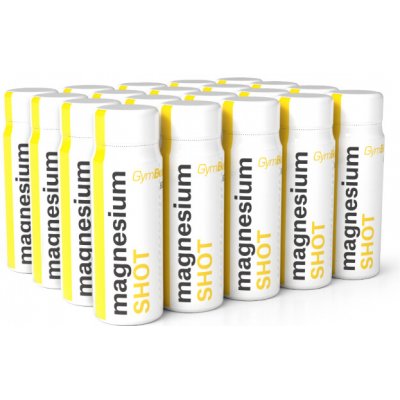 GymBeam Magnéziový shot 20 x 60 ml citrón – Hledejceny.cz