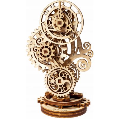 Ugears 3D mechanické puzzle Steampunk hodiny 43 ks – Zboží Mobilmania