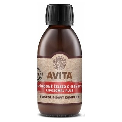 Avita Přírodní železo C+B9+B12 liposomal plus 200 ml – Hledejceny.cz