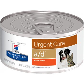 Hill's Prescription Diet a/d Urgent Care pro kočky a psy s kuřecím 156 g