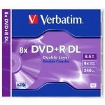 Verbatim DVD+R DL 8,5GB 8x, jewel, 1ks (pe-308191) – Hledejceny.cz