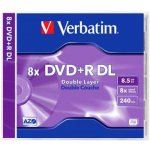 Verbatim DVD+R DL 8,5GB 8x, jewel, 1ks (pe-308191) – Zboží Mobilmania
