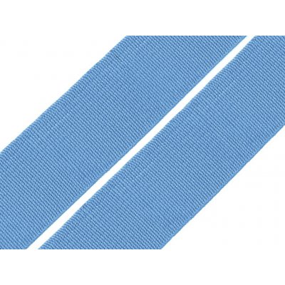 Pruženka hladká šíře 20 mm tkaná barevná, střední, 4703 modrá chrpová