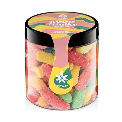 CBD WAY Kyselé žížalky 500 mg 200 g – Zboží Mobilmania