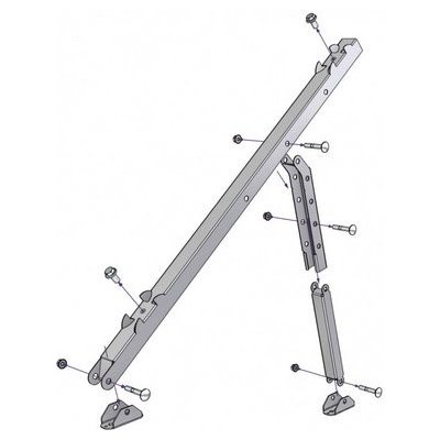 FVE držák solárního panelu TECATEL ES-SOPHU, trojúhelník, 1ks – Hledejceny.cz