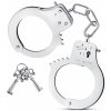 SM, BDSM, fetiš Attraction Mai No.38 Metal Handcuffs Silver Kovová pouta