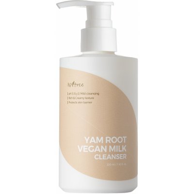 Isntree Yam Root Vegan Milk Cleanser Zklidňující odličovací mléko 220 ml – Zboží Mobilmania