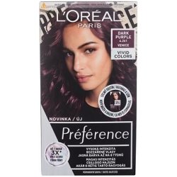 L'Oréal Paris Préférence Vivid Colors barva na vlasy na barvené vlasy na všechny typy vlasů 4,261 Dark Purple 60 ml