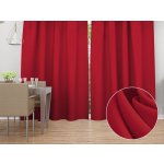 Biante Dekorační závěs Rongo RG-087 Jahodově červený 140x140 cm – Hledejceny.cz