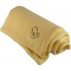 Dětská deka Kaarsgaren deka žlutá s pejskem fleece