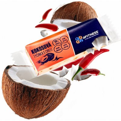4FITNESS Tyčinka Kokosová s Chilli 33 g – Zbozi.Blesk.cz