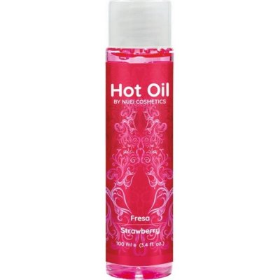 NUEI Hot Oil Strawberry masážní olej 100 ml – Zboží Mobilmania