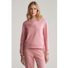 Dámská mikina Gant REG TONAL SHIELD C-NECK SWEAT GERANIUM PINK