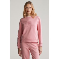 Gant REG TONAL SHIELD C-NECK SWEAT GERANIUM PINK